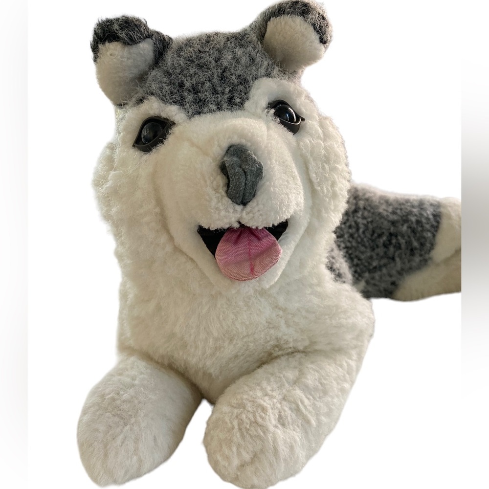 Aristocrat‎ by Regina Plush Husky Dog Wolf 21” Gray White Stuffed Animal